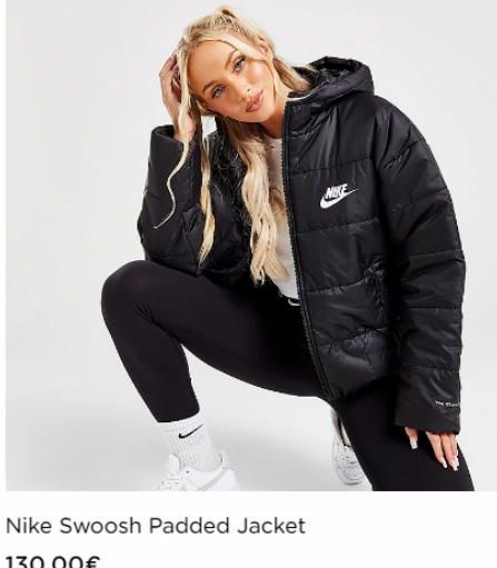Nike Swoosh Padded Jacket  130,00€  MOTE 