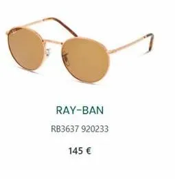 ray-ban  rb3637 920233  145 € 