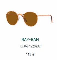 RAY-BAN  RB3637 920233  145 € 
