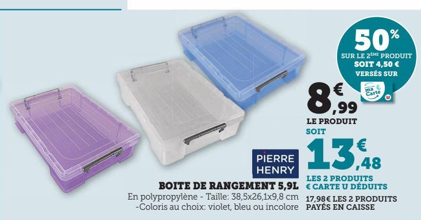 BOITE DE RANGEMENT 5.9L