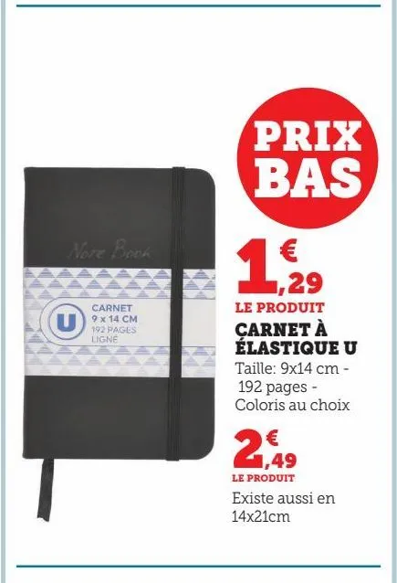 carnet a elastique u