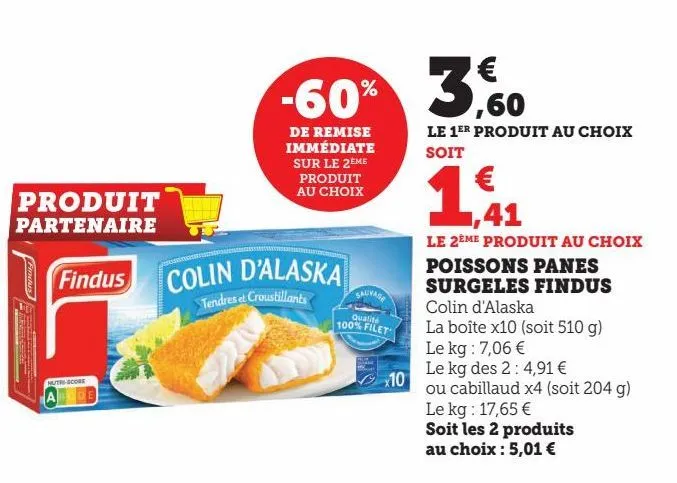 poissons panes surgeles findus 