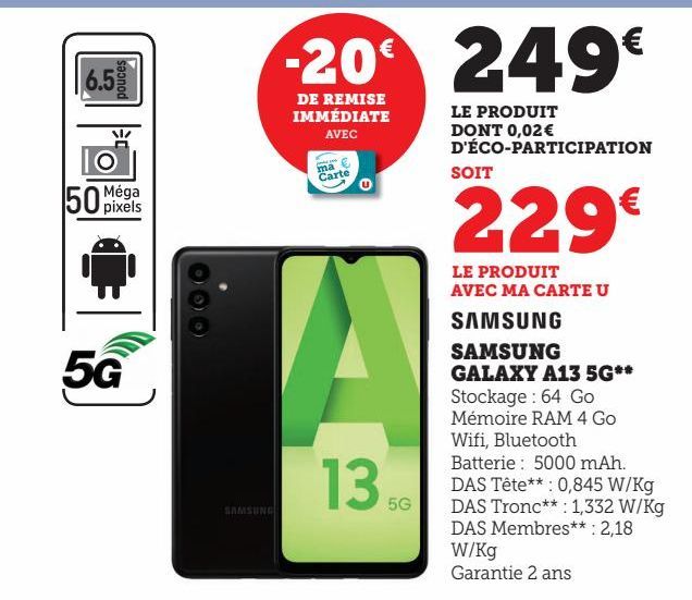 SAMSUNG GALAXY A13 5G