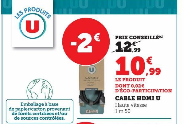 CABLE HDMI U 