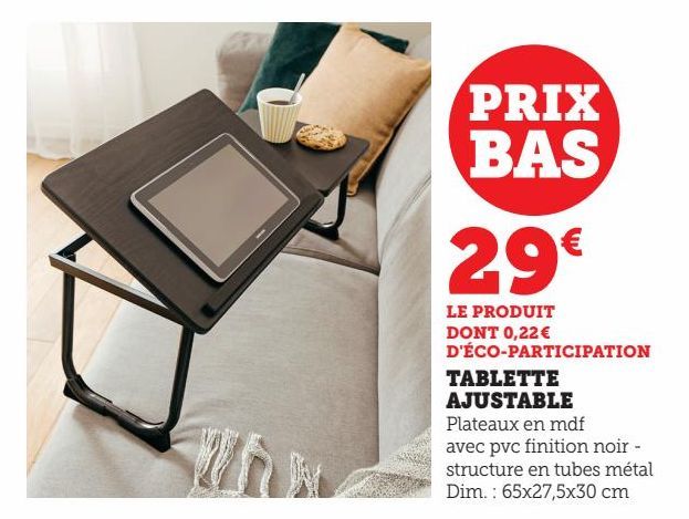 TABLETTE AJUSTABLE