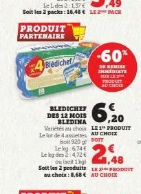 bledichef des 12 mois bledina 