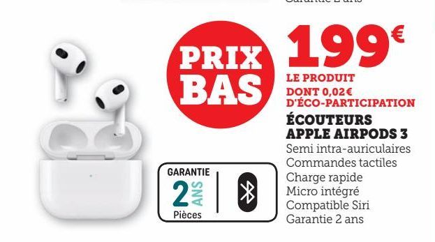 ECOUTEURS APPLE AIRPODS 3