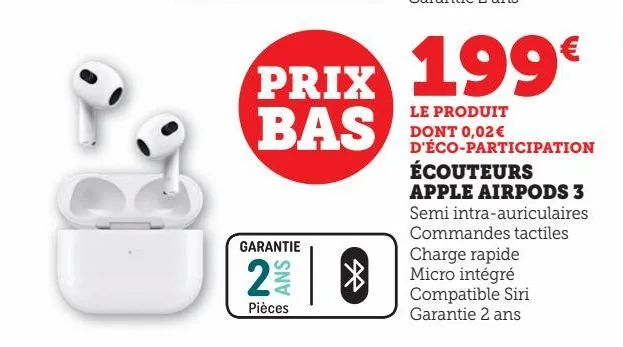 ecouteurs apple airpods 3