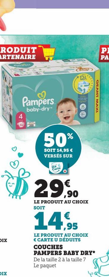 COUCHES PAMPERS BABY DRT