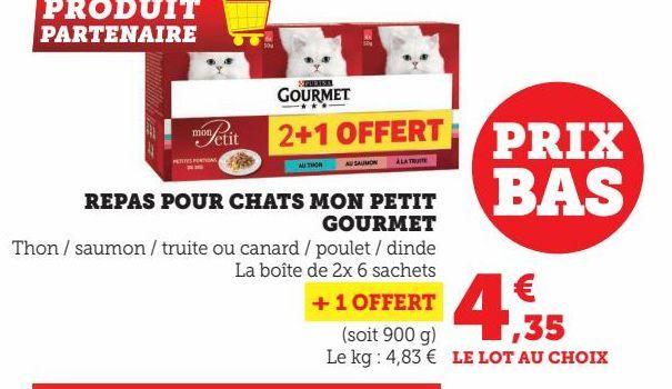 REPAS POUR CHATS MON PETIT GOURMET