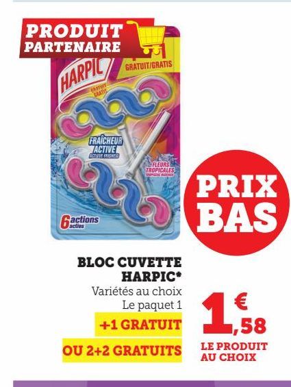 BLOC CUVETTE  HARPIC 