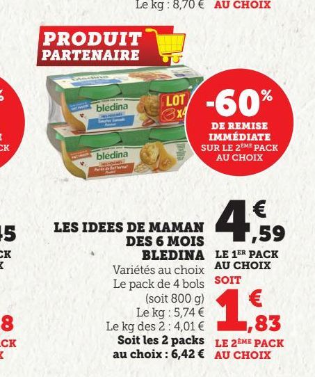 LES IDEES DE MAMAN  DES 6 MOIS BLEDINA