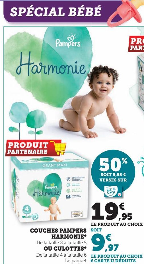 COUCHES PAMPERS HARMONIE