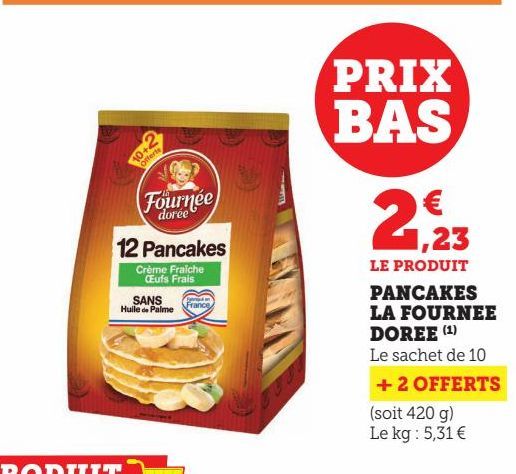 PANCAKES LA FOURNEE DOREE