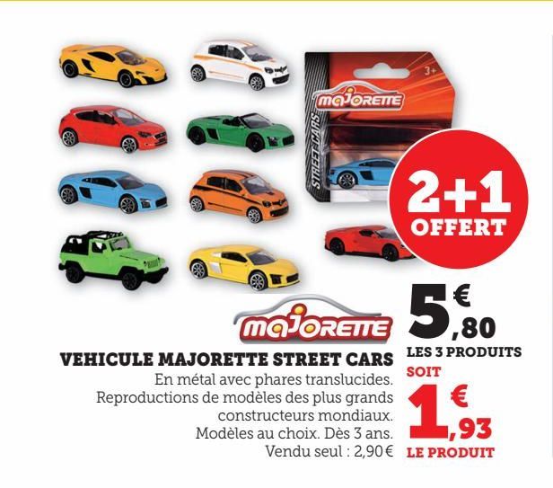 VEHICULE MAJORETTE STREET CARS