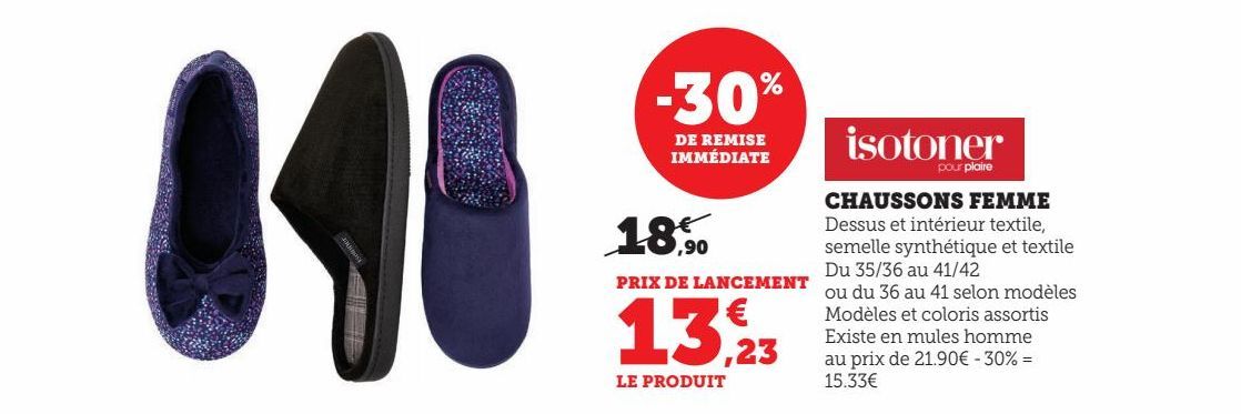 CHAUSSONS FEMME 