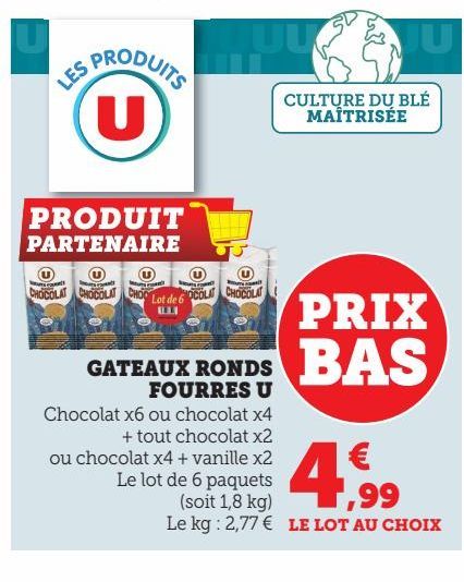 GATEAUX RONDS FOURRES U  