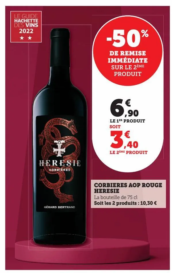 corbieres aop rouge heresie 