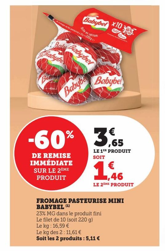 FROMAGE PASTEURISE MINI BABYBEL