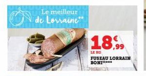 Le meilleur  de Lorraine"  18.99  LE KO FUSEAU LORRAIN BONI 