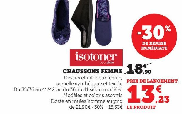 CHAUSSONS FEMME