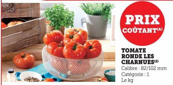 TOMATE RONDE LES CHARNUES