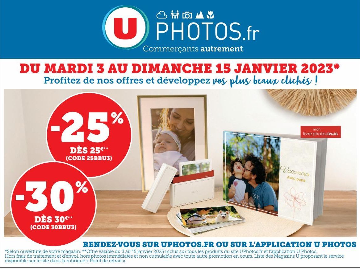 PHOTOS.fr DU MARDI 3 AU DIMANCHE 15 JANVIER 2023 Profitez de nos offres et développez vos plus beaux clichés !