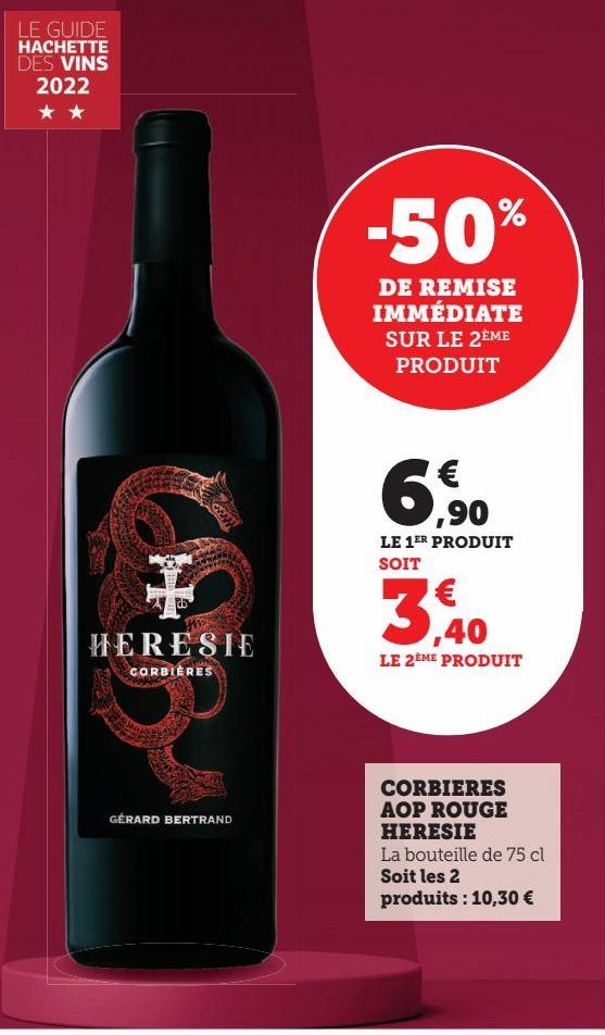 CORBIERES AOP ROUGE HERESIE 