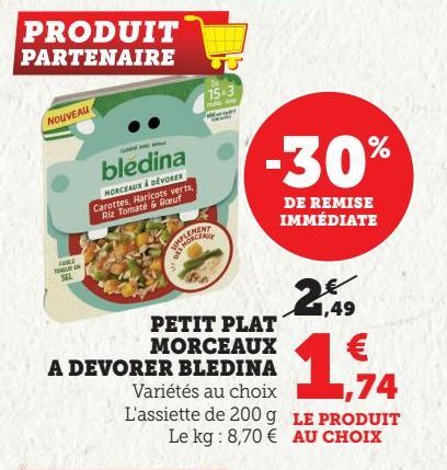 PETIT PLAT MORCEAUX A DEVORER BLEDINA