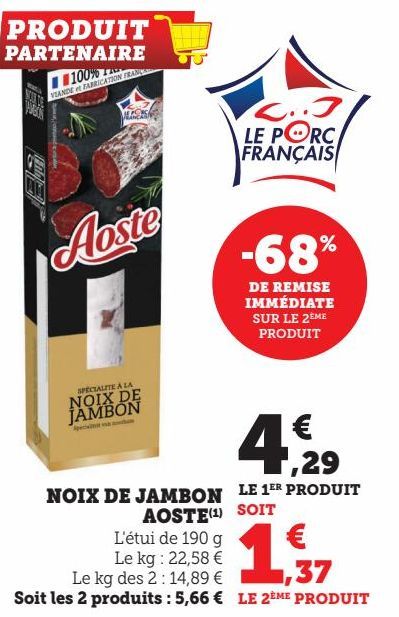 NOIX DE JAMBON AOSTE