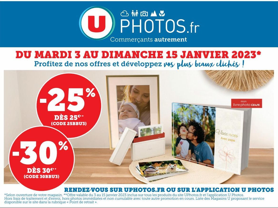 PHOTOS.fr DU MARDI 3 AU DIMANCHE 15 JANVIER 2023 Profitez de nos offres et développez vos plus beaux clichés !