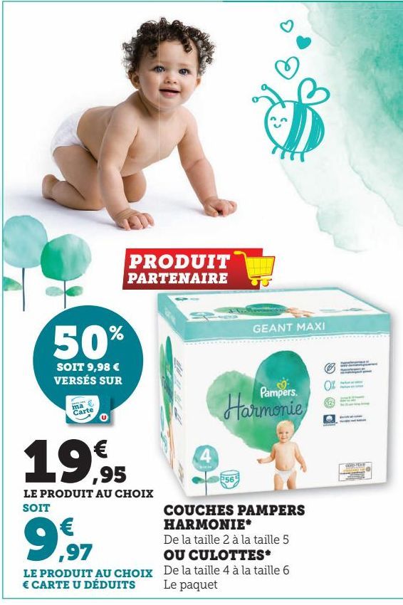 COUCHES PAMPERS HARMONIE