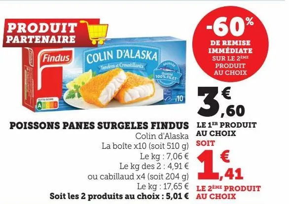 poissons panes surgeles findus 