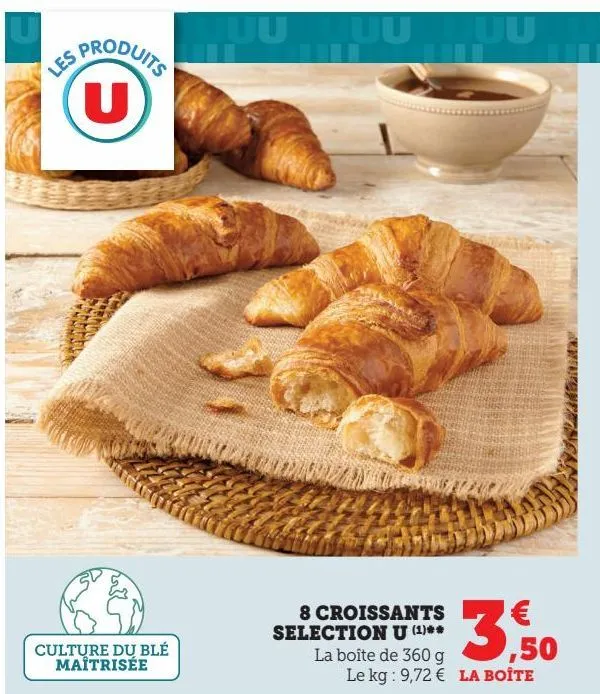 8 croissants selection u(1)**