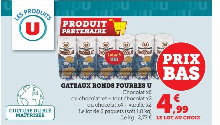 GATEAUX RONDS FOURRES U