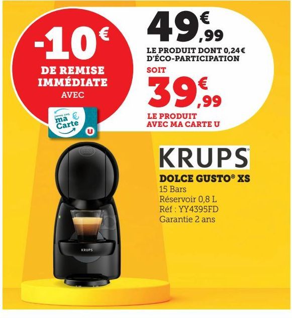 KRUPS DOLCE GUSTO XS