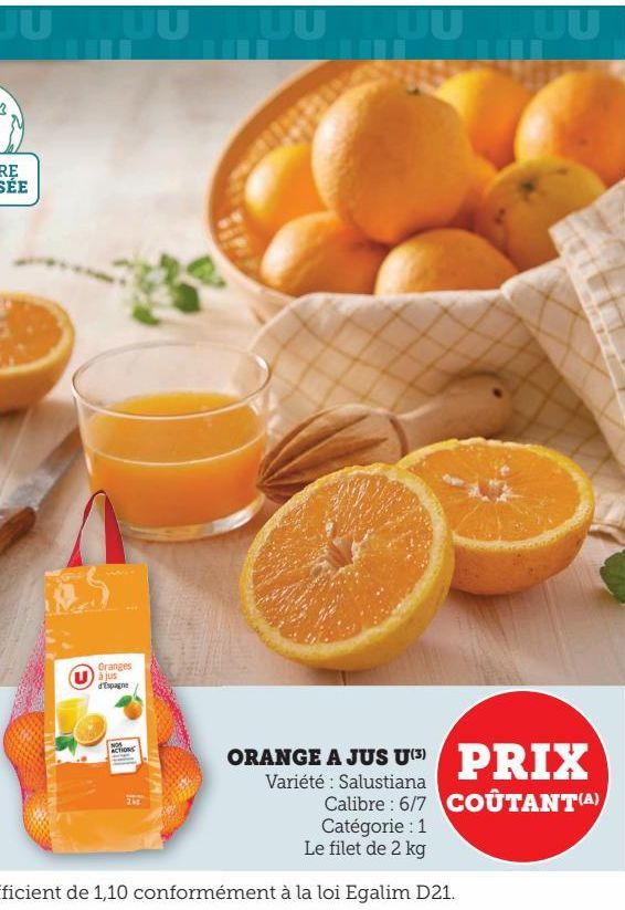 ORANGE A JUS U(3)