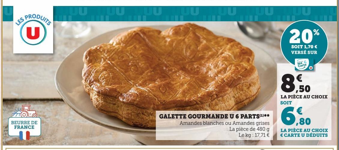 GALETTE GOURMANDE U 6 PARTS(1)**