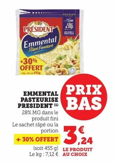 emmental pasteurise president(1)