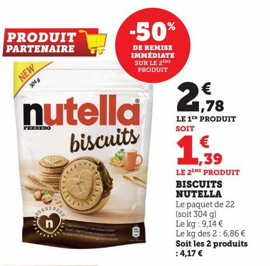 BISCUITS NUTELLA