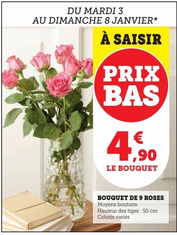 BOUQUET DE 9 ROSES