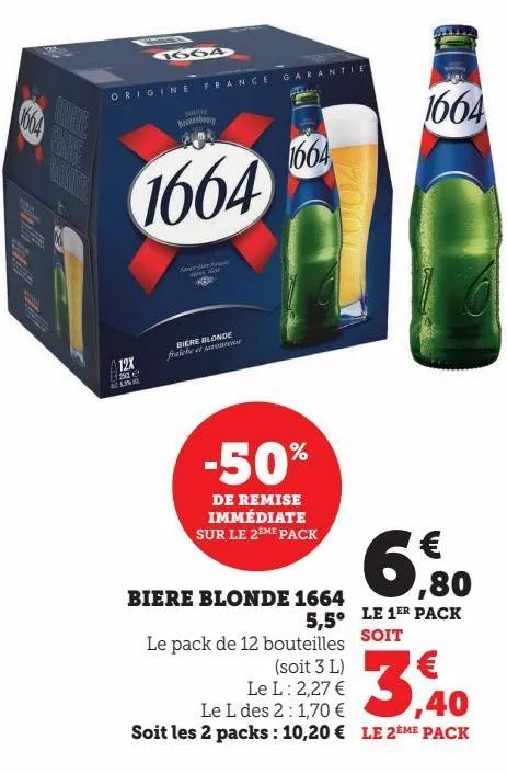 biere blonde 1664   5.5°