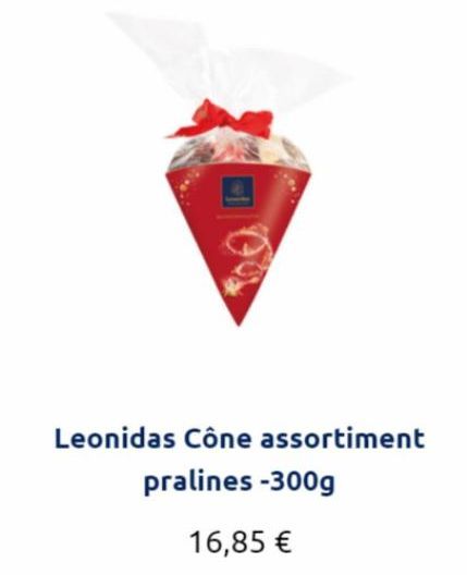 Leonidas Cône assortiment  pralines -300g  16,85 € 