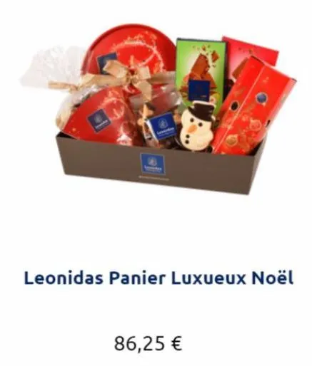 leonidas panier luxueux noël  86,25 € 