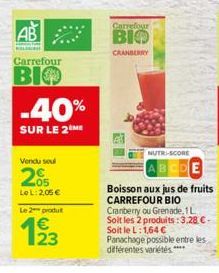 jus de fruits Carrefour