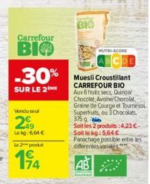 fruits secs Carrefour