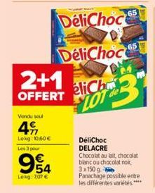 chocolat au lait Délichoc