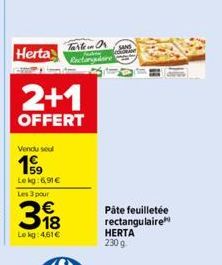 pâte feuilletée Herta