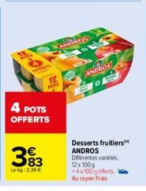 desserts Andros