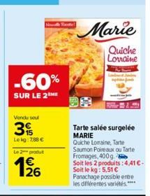 quiche lorraine Marie